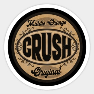 Middle Orange Crush Sticker